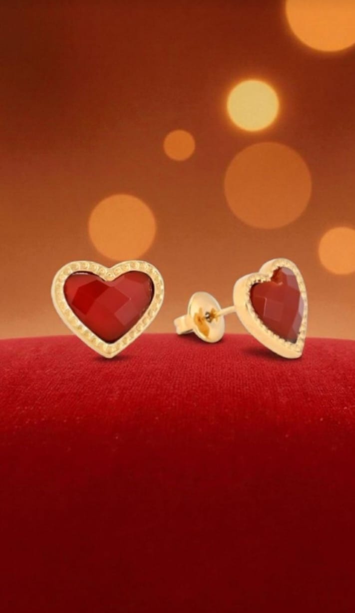 Conjunto Coração Pedras Naturais