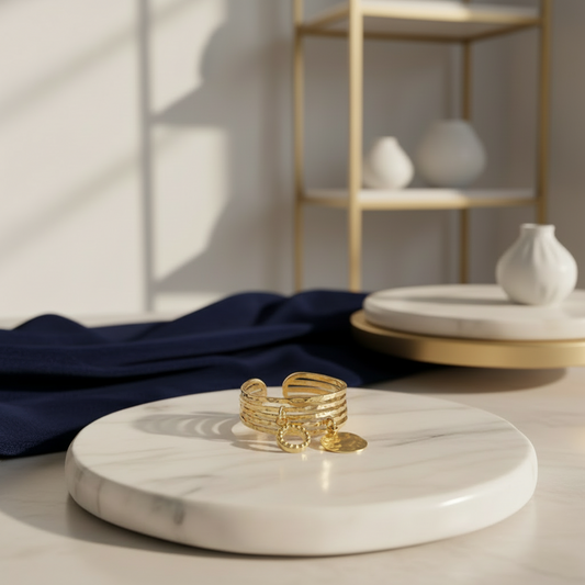 Anel Ajustável Aço Inoxidável - 2 Cores Disponíveis