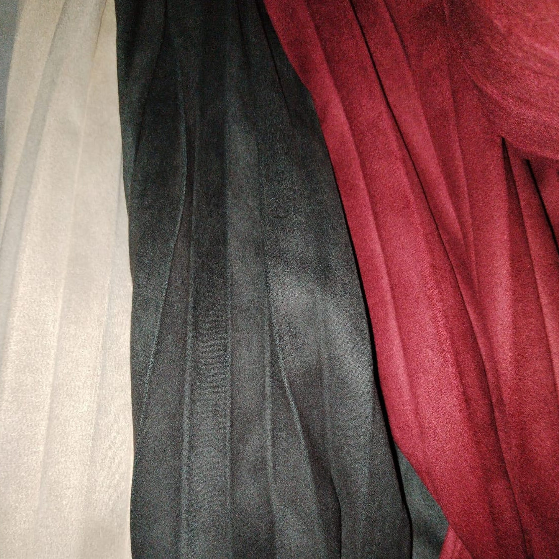 Saia Comprida de Pregas - 3 Cores Disponíveis