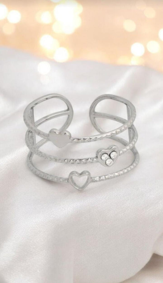 Anel Ajustável Aço Inoxidável - 2 Cores Disponíveis