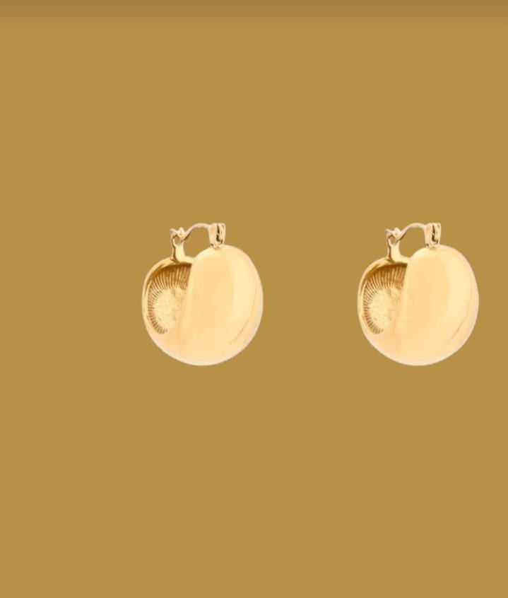 Argolas Redondas Largas - 2 Cores Disponíveis