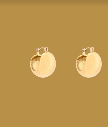 Argolas Redondas Largas - 2 Cores Disponíveis