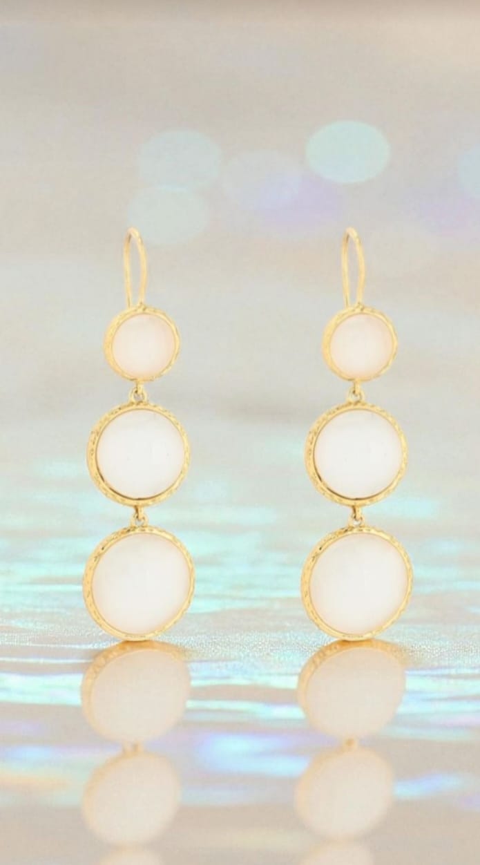 Conjunto de Pedras Luxury Banhado a Ouro