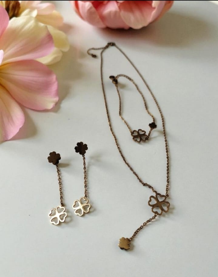 Conjunto em Aço - Duplo Trevo