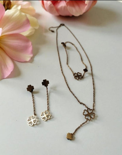 Conjunto em Aço - Duplo Trevo