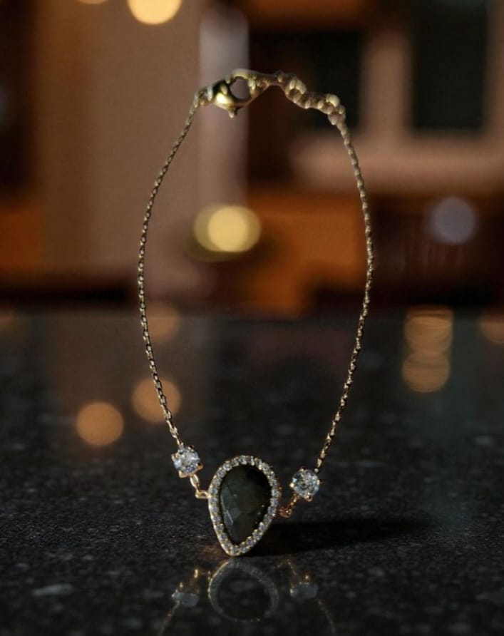 Conjunto em Gota Pedra Natural