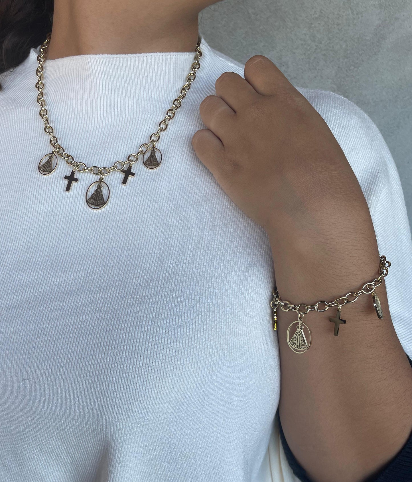 Conjunto Nossa Senhora de Fátima - 2 Cores Disponíveis